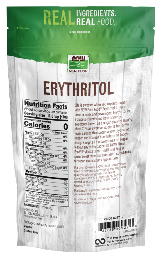 Organic Erythritol 1 lb by Now Foods