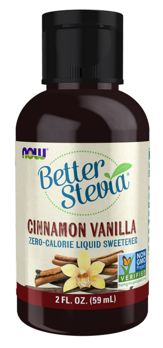 Better Stevia Cinnamon Vanilla Liquid 2 fl oz by Now Foods