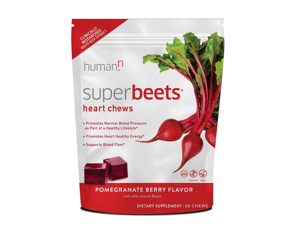 Superbeets Heart Chews - 60 Chews Pomegranate Berry Flavor (Humann)