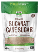 Sucanat Organic Cane Sugar 2lb by Now Foods