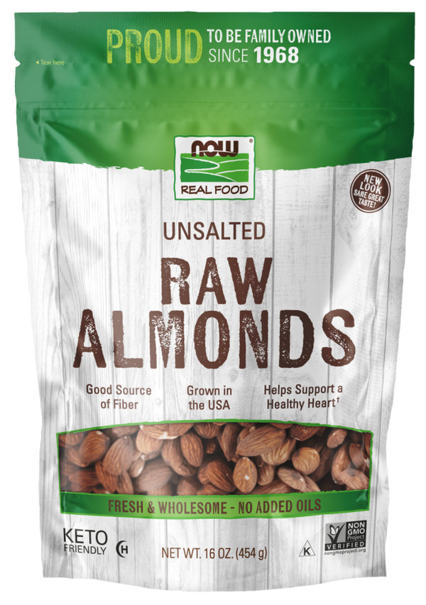 Almonds Shelled - 1 LB (Now Foods)