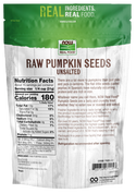 Pumpkin Seeds Raw 1 lb by Now Foods (BACKORDERED)