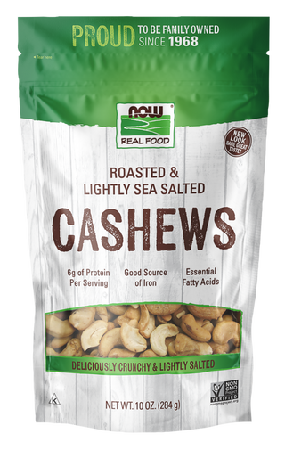 Cashews Roasted & Salted 10 oz by Now Foods