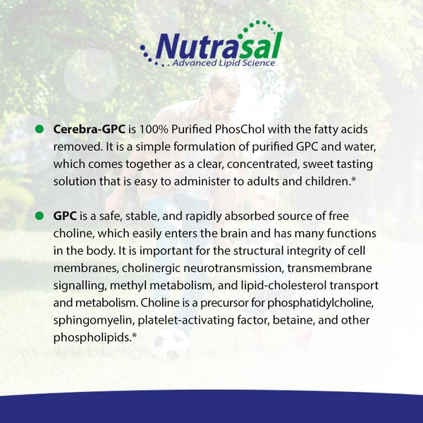 Nutrasal Cerebra GPC Liquid - 2 Fl. Oz. (60mL)