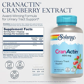 CranActin 180ct 400mg veg cap by Solaray