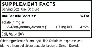 5-MTHF (1mg) - 60 Capsules (Thorne)