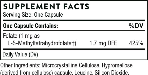 5-MTHF 5 mg - 60 Capsules (Thorne)