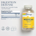 Betaine HCI HP-w Pepsin 250ct 650mg veg cap