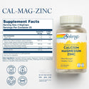 Calcium, Magnesium, Zinc - 100 Capsules (Solaray)