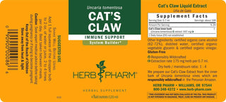 Cats Claw (Una De Gato) 1 Ounce - Herb Pharm