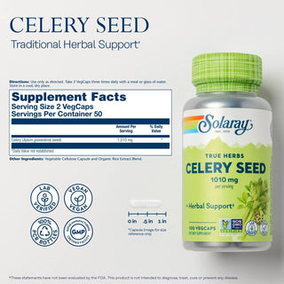 Celery Seed 100ct 505mg veg cap by Solaray