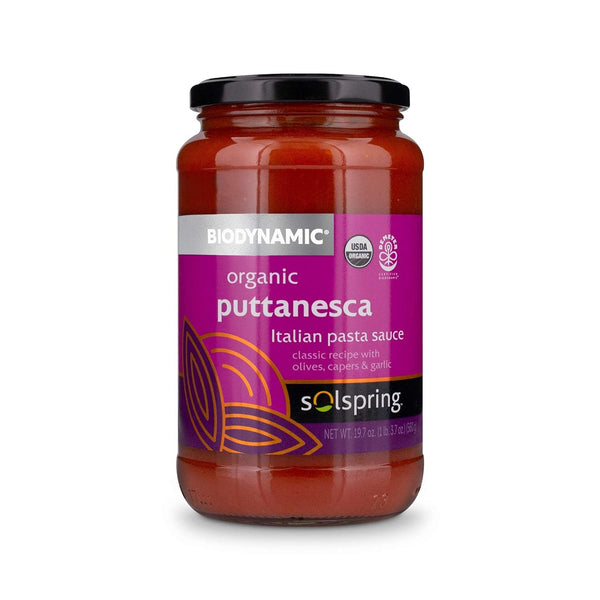 Solspring® Puttanesca Italian Pasta Sauce Biodynamic® Organic 6 Bottles (19.70 fl oz.) by Dr. Mercola