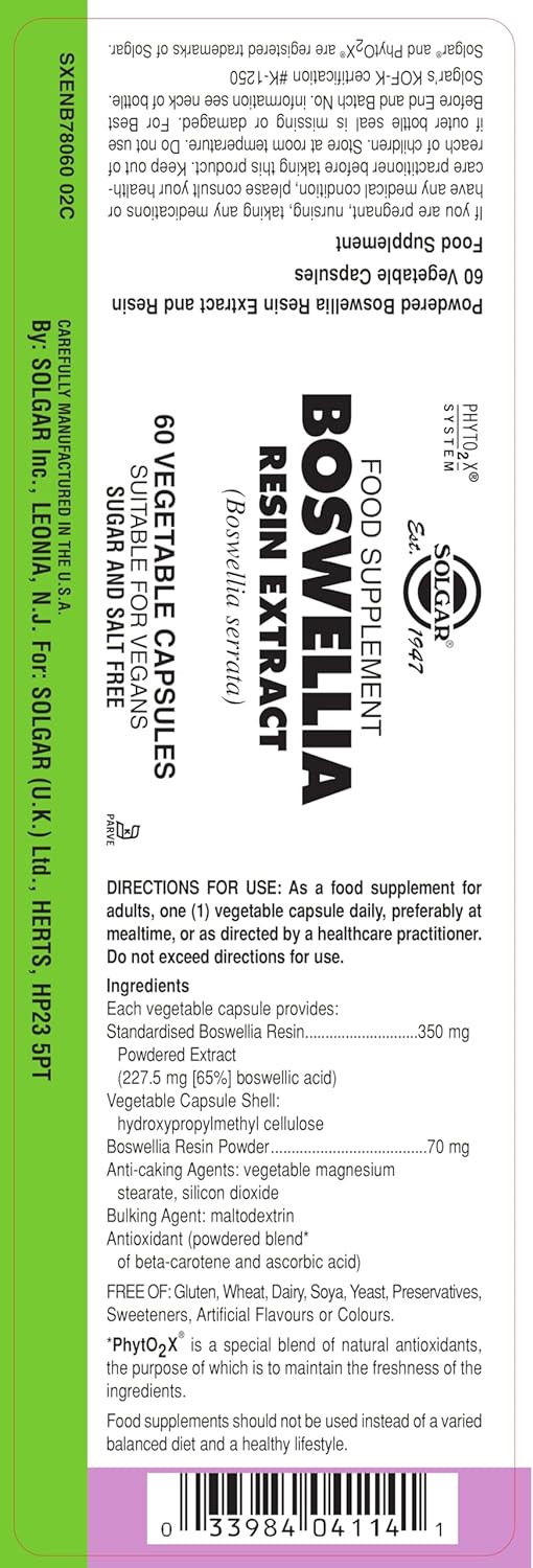 Boswellia  60ct 450mg veg cap