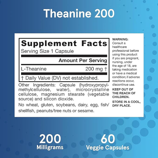 Theanine 200mg - Jarrow Formulas