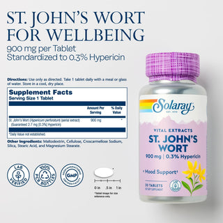 St Johns Wort 30ct 900mg by Solaray