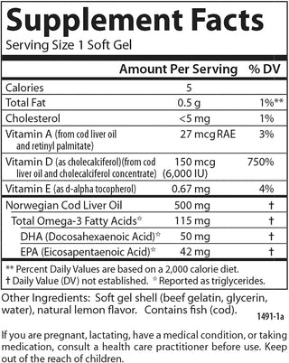 Solar D Gems - 6,000 IU 120 softgels - Carlson Labs