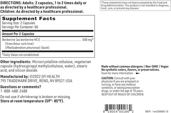 Berberine - 120 Caps Klaire Labs