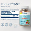 Cool Cayenne 40,000 Heat Unit 90ct 600mg veg cap by Solaray