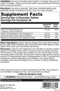 Cal-Mag Citrate w Vit D3 & K2 2:1 Ratio 90ct chewable Orange by Solaray