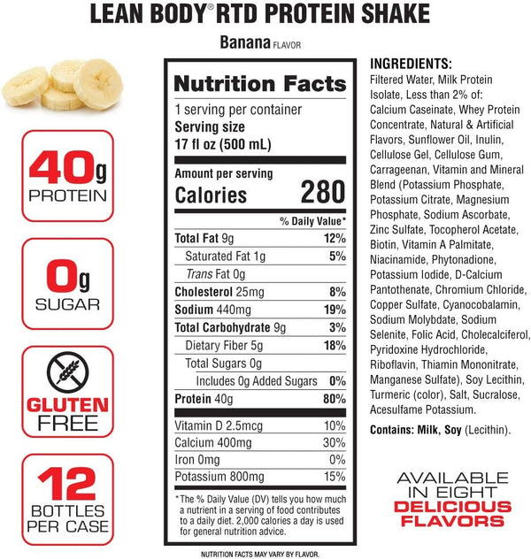 Lean Body RTD Protein Shake - 17 FL OZ Vanilla (Lean Body)