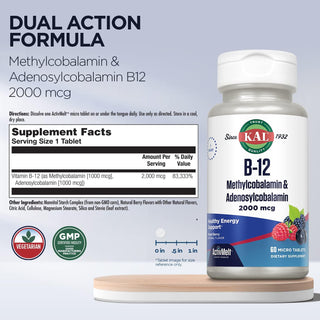 Ultra B-12 Methyl ActivMelt-CP  12x by Kal