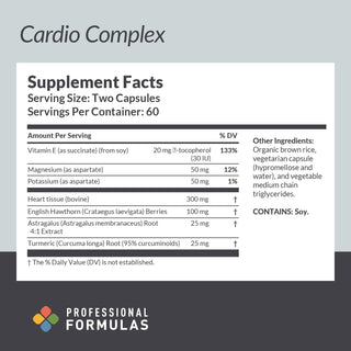 Cardio Complex - 60 Capsules (Professional Formulas)