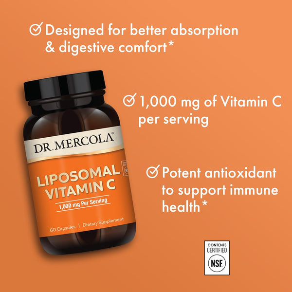 Liposomal Vitamin C 1000 mg - 60 Capsules (Dr. Mercola)