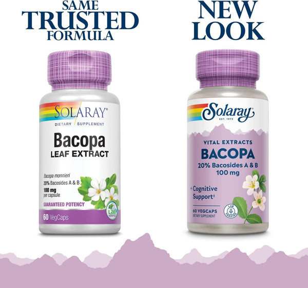 Bacopa 20% Bacosides A & B 60ct 100mg veg cap