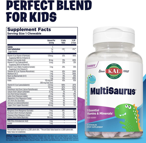 MultiSaurus  60ct   Mixed Berry by Kal