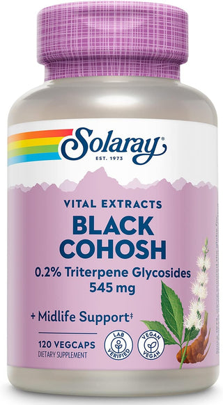 Black Cohosh 0.2% Triterpene Glycosides 120ct 545mg veg cap