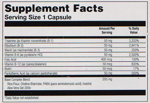 B-Complex 50  60ct  veg cap