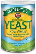 Nutritional Yeast Imported 14.8oz  flake Unflavored by Kal