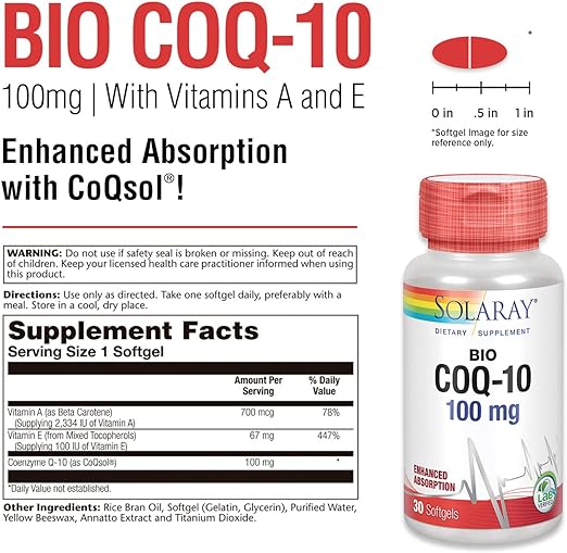 Bio CoQ-10 ENAB 30ct 100mg by Solaray