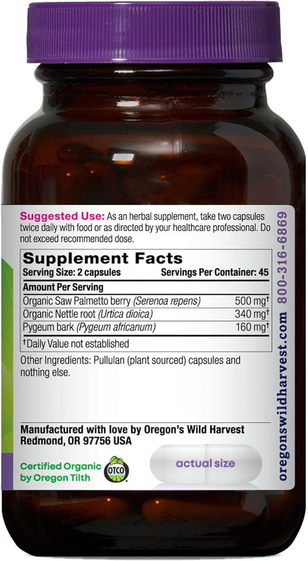 Pygeum & Saw Palmetto 90ct veg cap by Solaray