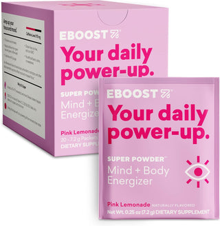 Super Powder Mind &amp; Body Energizer Pink Lemonade - EBOOST