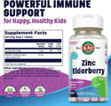 Zinc Elderberry ActivMelt  90ct  tablet Mixed Berry by Kal