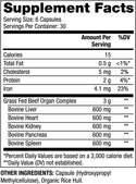 Grass Fed Beef Organ Complex 180 Capsules by Dr. Mercola by Dr. Mercola