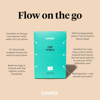 Lunette Cup Wipes