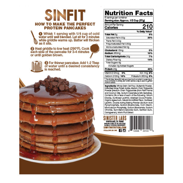 Chocolate Crush Protein Pancake Mix - 12.06 OZ (SinFit)