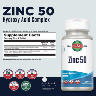 Zinc 50 Chelated-CP  12x by Kal