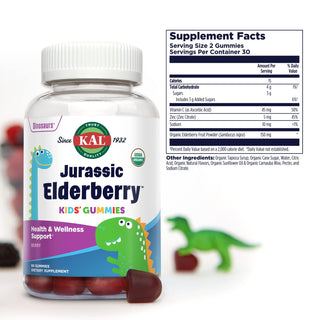 Jurassic Elderberry Gummy  60ct  gummy Berry by Kal