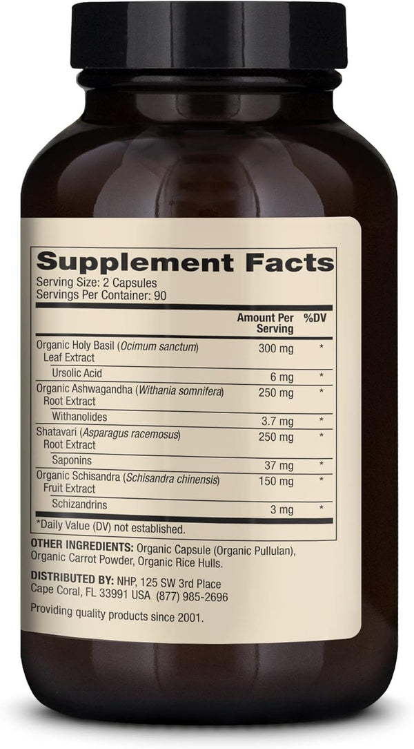 Herbal Adrenal Support 90 Day 180 Caps by Dr. Mercola