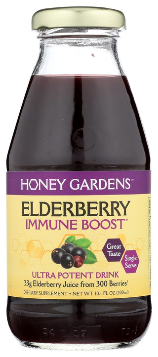 Elderberry & Honey Immune Drink 10.1floz by Honey Gardens