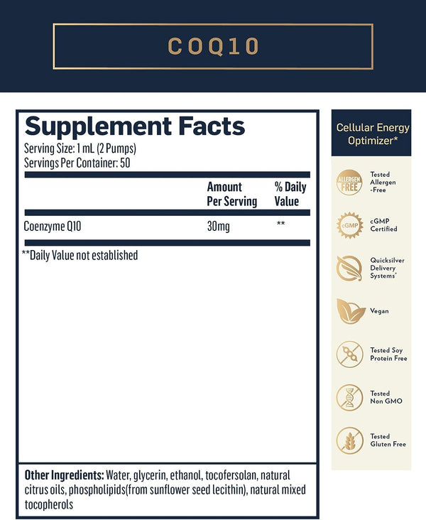 Nanoemulsified COQ10 - 1.7 FL OZ (Quicksilver Scientific)