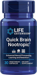 Quick Brain Nootropic - 30 Vegetarian Capsules (Life Extension)