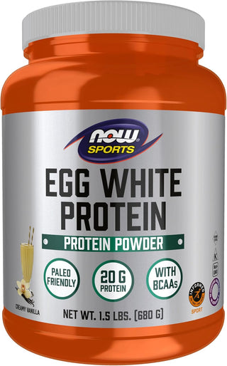 Eggwhite Protein Vanilla Creme - 1.5 LBS (NOW Sports)