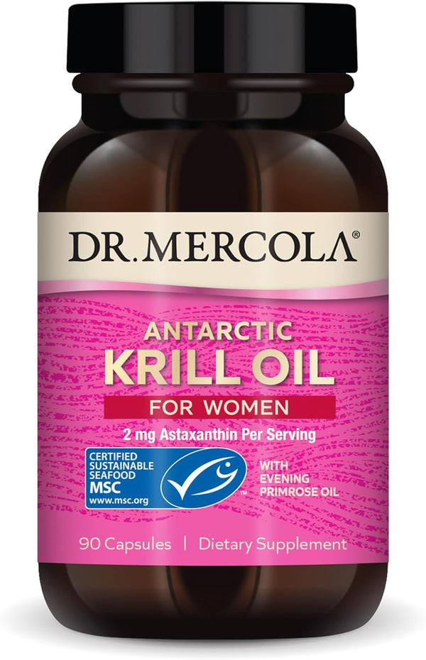 Krill Oil for Women with EPO 90 Caps by Dr. Mercola