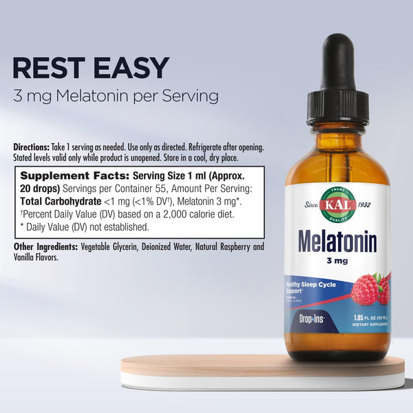 Melatonin  1.85floz 3mg drop by Kal