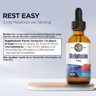 Melatonin DropIns™  1.85oz 1.5mg drop Raspberry by Kal