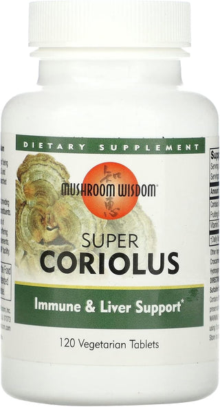 Super Coriolus - 120 Tablets (Mushroom Wisdom)